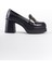 Yüksek Tabanlı Topuklu Tokalı Loafer Kadın Ayakkabı 10