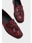 Metal Tokalı Püsküllü Kadın Loafer Ayakkabı 16