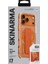 iPhone 17 Pro Max Kılıf M-Safeli Teknoloji Desenli Skinarma Helio Mag Charge Standlı Kapak Turuncu 5