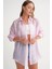 4667 Kadın Ince Oversize Modal Gömlek Pembe 3