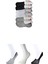 Siyah Gri ve Beyaz Kadın Babet Çorap 6 Çift 1