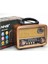 ® Orta Boy Retro, Nostaljik, Ahşap Tasarım Bluetooth Hoparlörlü, Şarjlı, Taşınabilir Fm/am Destekli Radyo NS-8110 4