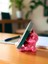 Dekoratif Beton Pembe Geometrik Ayıcık Telefon Tutucu – Modern Masaüstü Standı, Telefon Standı 8