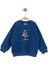 Erkek Bebek Plant Sweatshirt 1-4 Yaş Mavi 1