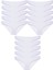 15 Adet Süper Eko Set Likralı Kadın Slip Külot Beyaz 1