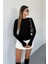 Kadın Bisiklet Yaka Basic Uzun Kollu Parmak Geçmeli Modal Kumaş Body Bluz 3