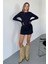 Kadın Bisiklet Yaka Basic Uzun Kollu Parmak Geçmeli Modal Kumaş Body Bluz 7