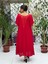 VL1420 Hürrem Vual Elbise Kırmızı 4