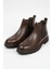 Hakiki Deri Kahvrengi Ultra Hafif ve Rahat Chelsea Erkek Bot LUASS27AL0042 1