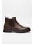 Hakiki Deri Kahvrengi Ultra Hafif ve Rahat Chelsea Erkek Bot LUASS27AL0042 3