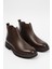 Hakiki Deri Kahvrengi Ultra Hafif ve Rahat Chelsea Erkek Bot LUASS27AL0042 4