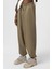 Basıc Paça Lastikli Oversize Eşofman Alt Haki 3