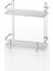 2 Katlı Lamineli Banyo Rafı Krom Renk 25x12x27 cm Su Tasarrufu Teknolojisi ile 7