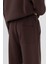 Basic Baggy Eşofman Alt Kahve 4