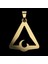 14 Ayar Altın Kolye Ucu Üçgen GM3616 1 gr 4