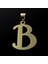 14 Ayar Altın Kolye Ucu Harf B GM2690 0.5 gr 4