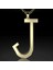 14 Ayar Altın Kolye Ucu Harf J GM2791 0.5 gr 4