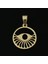 14 Ayar Altın Kolye Ucu Horus'un Gözü GM3649 1 gr 4