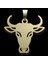 14 Ayar Altın Kolye Ucu Boğa GM8218 1 gr 4