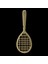 14 Ayar Altın Kolye Ucu Badminton Raketi GM9081 1 gr 4