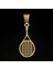14 Ayar Altın Kolye Ucu Badminton Raketi GM9080 1 gr 4