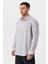 Uzun Kollu Basic Oversize Gömlek Gri 4