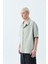 Oversize Keten Gömlek Haki 5