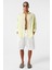 Basic Oversize Pamuk Keten Gömlek Sarı 1