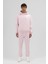 Basic Paça Lastikli Eşofman Alt Pembe 5