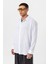 Uzun Kollu Basic Oversize Gömlek Ekru 4