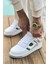 Avax Premium Kalite Erkek Sneaker Beyaz Yeşil 1