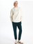 Xsıde Bej Baskılı Oversize Kadın Kalın Hoodie 2