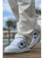 Avax Premium Kalite Erkek Sneaker Beyaz Mavi 3