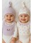 %100 Pamuk Bebek Şapka Önlük 4'lü Set | Kız Erkek Unisex 1