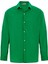 Basic Oversize Pamuk Keten Gömlek Yeşil 2