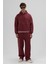 Basic Baggy Eşofman Alt Bordo 5
