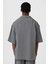 Oversize Lyocell Kumaş Gömlek Gri 5