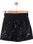 Kız Çocuk Fancy Şort 4-8 Yaş Siyah 2