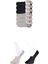 Siyah ve Gri Erkek Babet Çorap 6 Çift 1
