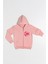 Kapüşonlu Kız Çocuk Kalın Fermuarlı Sweatshirt - 60705 3