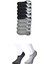 Siyah ve Gri Erkek Görünmez Çorap 9 Çift 1