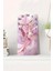 30X60 cm Mdf Tablo Saat – Pembe Çiçek Desenli, Sessiz Mekanizmalı, Uv Baskılı – USD166 1