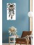 30X60 cm Mdf Tablo Saat – Pembe Çiçek Desenli, Sessiz Mekanizmalı, Uv Baskılı – USD166 4