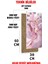 30X60 cm Mdf Tablo Saat – Pembe Çiçek Desenli, Sessiz Mekanizmalı, Uv Baskılı – USD166 5