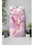 30X60 cm Mdf Tablo Saat – Pembe Çiçek Desenli, Sessiz Mekanizmalı, Uv Baskılı – USD166 6