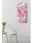 30X60 cm Mdf Tablo Saat – Pembe Çiçek Desenli, Sessiz Mekanizmalı, Uv Baskılı – USD166 7
