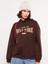 Lcw Vision Kahverengi Baskılı Kadın Kalın Hoodie 1