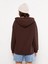 Lcw Vision Kahverengi Baskılı Kadın Kalın Hoodie 5