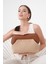 Kadın Kahve Deri Detaylı Jüt Clutch El Çantası 7
