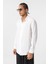 Oversize Modal Kumaş Gömlek Beyaz 4